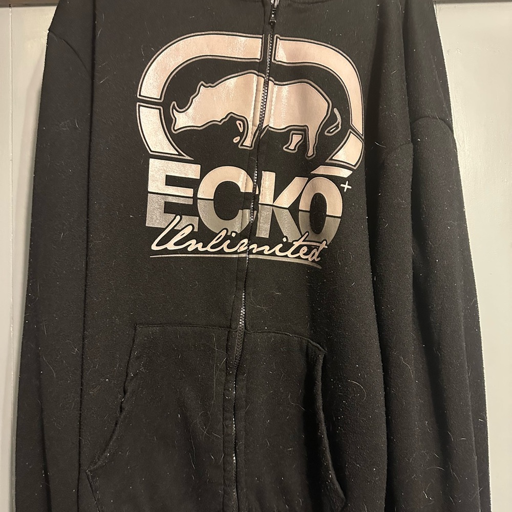 Ecko Unltd Black Zip-Up Hoodie